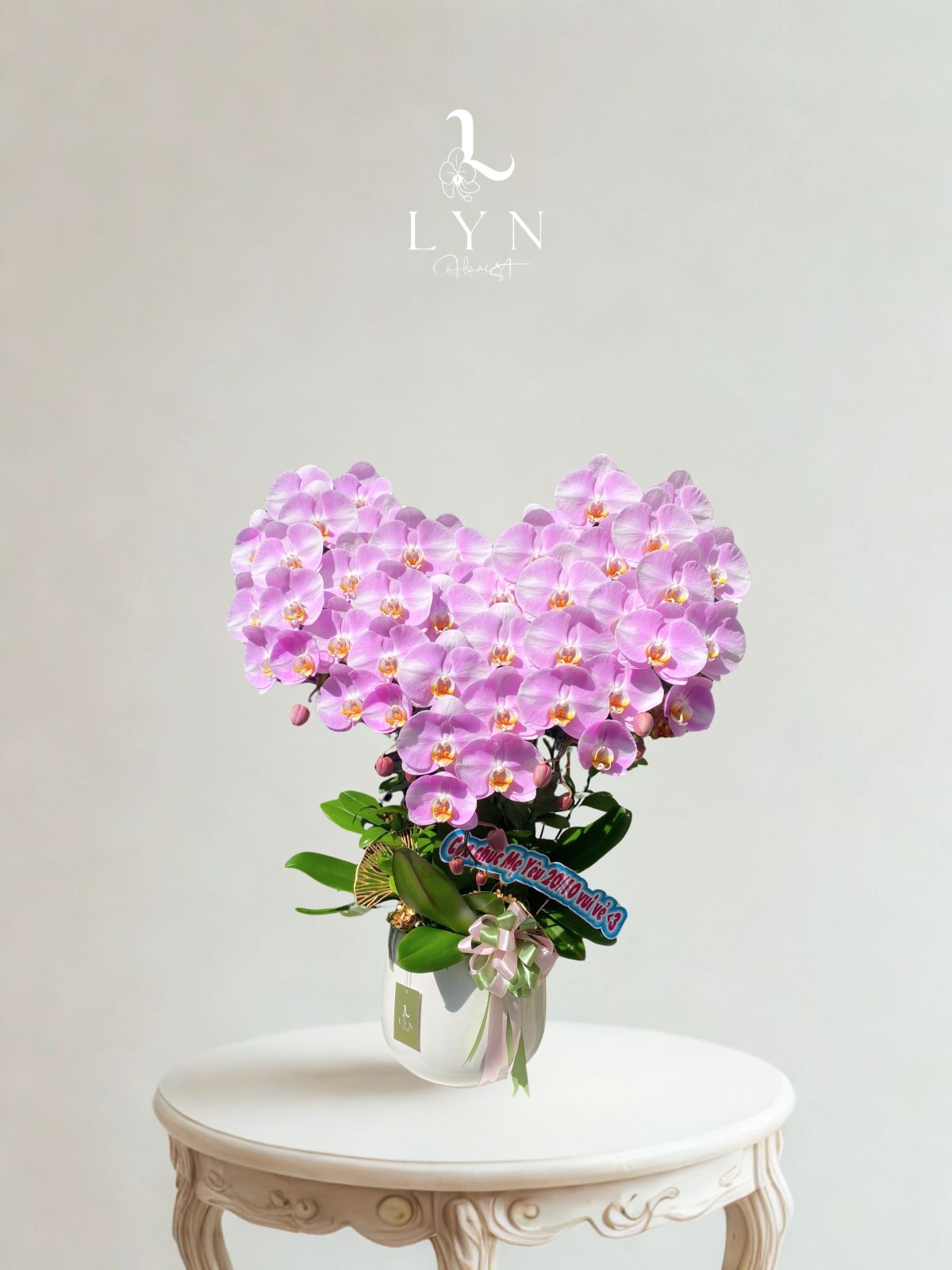 Chậu Hoa Lan Hồng Chanel - BST 